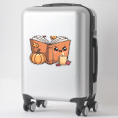kawaii Thanksgiving boek Oversized T-Shirt Sticker (Koffer)