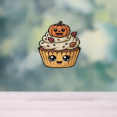 kawaii Thanksgiving cupcake Classic T-Shirt Acryl Bord (Neutraal)