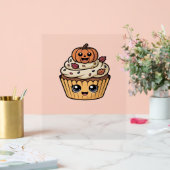 kawaii Thanksgiving cupcake Classic T-Shirt Acryl Bord (Huwelijk)