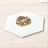 kawaii Thanksgiving cupcake Classic T-Shirt Kartonnen Onderzetters (Schuin)