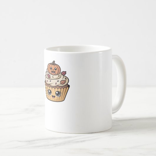 kawaii Thanksgiving cupcake Classic T-Shirt Koffiemok (Voorkant rechts)