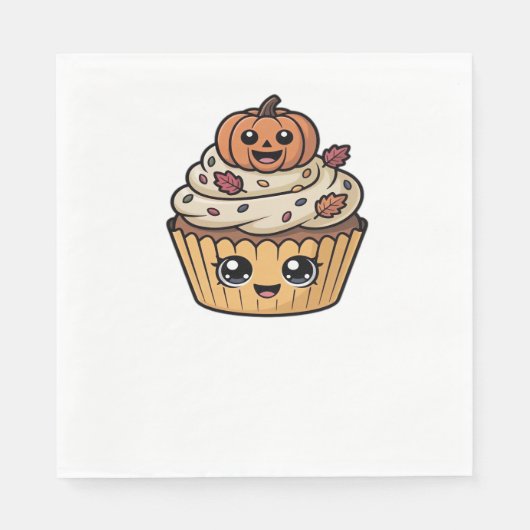 kawaii Thanksgiving cupcake Classic T-Shirt Servet (Voorkant)