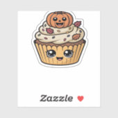 kawaii Thanksgiving cupcake Classic T-Shirt Sticker (Vel)