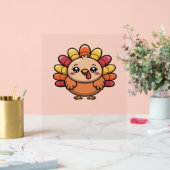 kawaii Thanksgiving kalkoen Classic T-Shirt_1 Acryl Bord (Huwelijk)