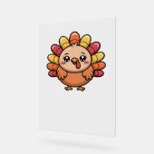 kawaii Thanksgiving kalkoen Classic T-Shirt_1 Acryl Bord (Hoek)