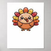 kawaii Thanksgiving kalkoen Classic T-Shirt_1 Poster (Voorkant)