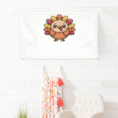 kawaii Thanksgiving kalkoen Classic T-Shirt_1 Spandoek (Insitu)