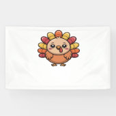 kawaii Thanksgiving kalkoen Classic T-Shirt_1 Spandoek (Horizontaal)