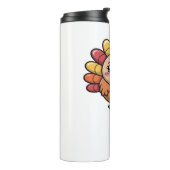 kawaii Thanksgiving kalkoen Classic T-Shirt_1 Thermosbeker (Gedraaid links)