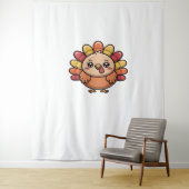 kawaii Thanksgiving kalkoen Classic T-Shirt_1 Wandkleed (In situ)