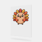 kawaii Thanksgiving kalkoen Classic T-Shirt Acryl Bord (Hoek)