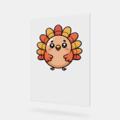 kawaii Thanksgiving kalkoen Classic T-Shirt Acryl Bord (Hoek)