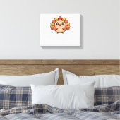 kawaii Thanksgiving kalkoen Classic T-Shirt Canvas Afdruk (Insitu (Slaapkamer))