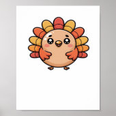 kawaii Thanksgiving kalkoen Classic T-Shirt Poster (Voorkant)