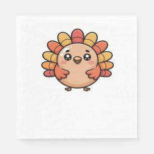 kawaii Thanksgiving kalkoen Classic T-Shirt Servet