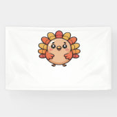 kawaii Thanksgiving kalkoen Classic T-Shirt Spandoek (Horizontaal)