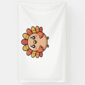 kawaii Thanksgiving kalkoen Classic T-Shirt Spandoek (Verticaal)