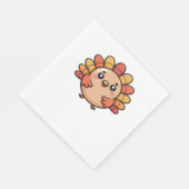 kawaii Thanksgiving kalkoen Oversized T-Shirt Servet (Hoek)
