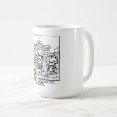 Kawaii Tigers bij Brandenburger Tor Berlijn Koffiemok (Voorkant rechts)