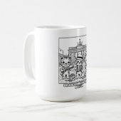 Kawaii Tigers bij Brandenburger Tor Berlijn Koffiemok (Voorkant links)