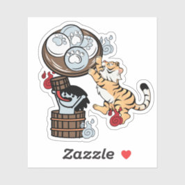 Kawaii Tijger, Akaname Yokai & Poot Dim Sum Sticker