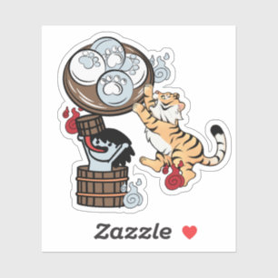 Kawaii Tijger, Akaname Yokai & Poot Dim Sum Sticker