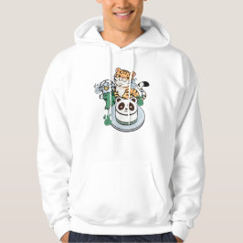 Kawaii Tijger, Amabie Yokai & Panda Cake Hoodie