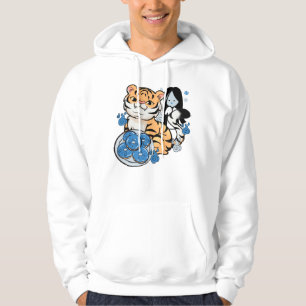 Kawaii Tijger en Yuki-Onna Geest Donuts Hoodie