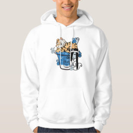 Kawaii Tijger en Yuki-Onna Shaved Ice Hoodie