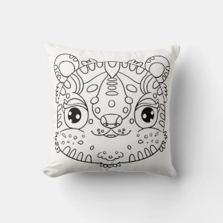 Kawaii Tijger Gezicht Kussen