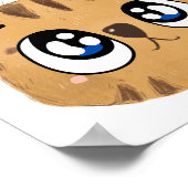 kawaii-tijger poster (Hoek)