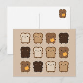 Kawaii Toast Briefkaart (Voorkant / Achterkant)