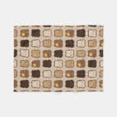 Kawaii Toast Fleece Deken (Voorkant (Horizontaal))