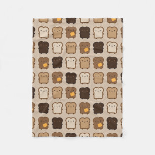 Kawaii Toast Fleece Deken