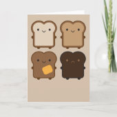 Kawaii Toast Kaart (Voorkant)