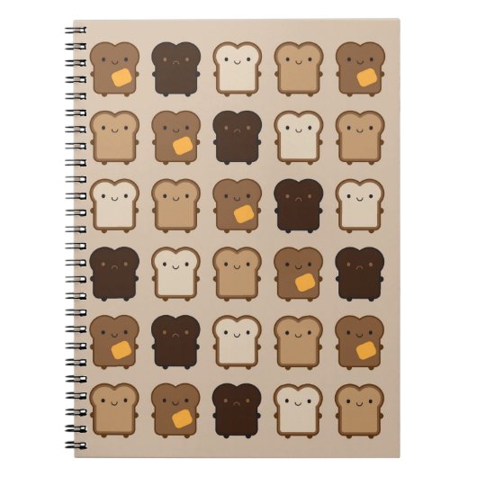 Kawaii Toast Notitieboek (Voorkant)
