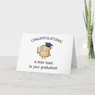 Kawaii Toast Punt Nieuwe Afgestudeerde Afstudeer G Kaart