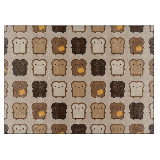 Kawaii Toast Snijplank (Voorkant)