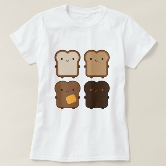 Kawaii Toast T-shirt (Design voorkant)