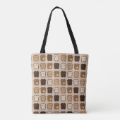Kawaii Toast Tote Bag (Achterkant)