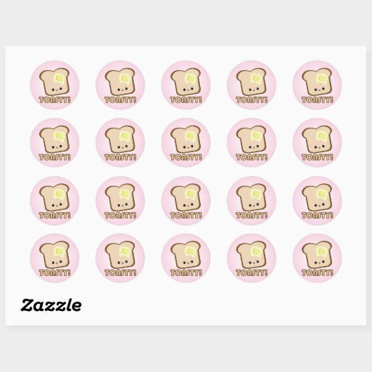 Kawaii Toasty! Toast stickers (Vel)
