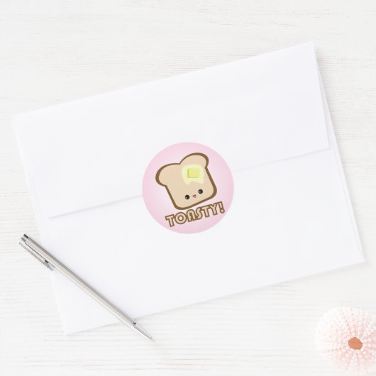 Kawaii Toasty! Toast stickers (Envelop)
