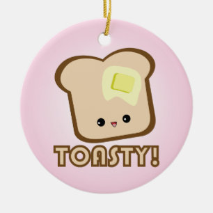 Kawaii Toasty! Tostversiering Keramisch Ornament