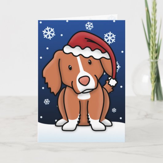 Kawaii Toller-kerstkaart Feestdagen Kaart (Voorkant)