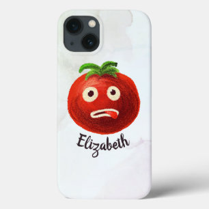 Kawaii Tomato Cute Funny Cartoon Vegetable Name Case-Mate iPhone Case