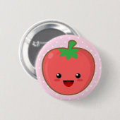 Kawaii Tomato Ronde Button 5,7 Cm (Voorkant /achterkant)