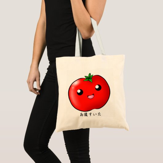 Kawaii Tomato Tote Bag (Voorkant (product))