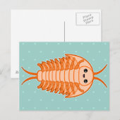 Kawaii trilobite briefkaart (Voorkant / Achterkant)