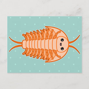 Kawaii trilobite briefkaart