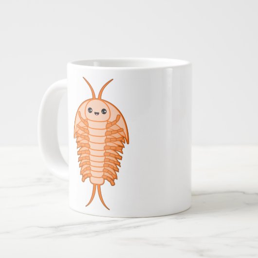 Kawaii trilobite grote koffiekop (Links)